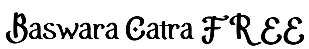 Baswara Catra FREE Font Image