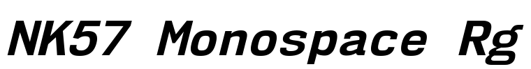 NK57 Monospace Rg Font Image