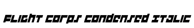 Flight Corps Condensed Italic