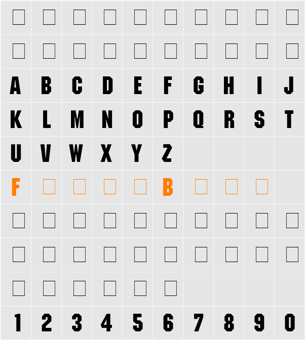 Automaton Caps SSi Character Map