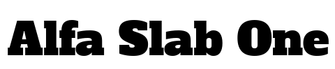 Alfa Slab One