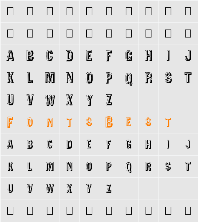 FZ UNIQUE 16 Character Map