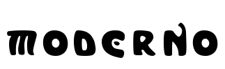 Moderno Font Image