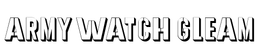 Army Watch Gleam Font Image