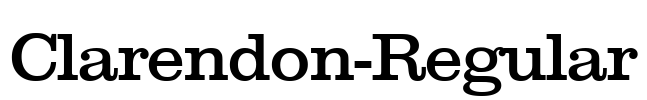 Clarendon-Regular Font Image