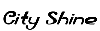 City Shine Font Image