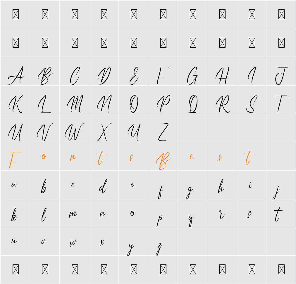 Breakdays Demo Character Map