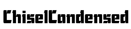 ChiselCondensed Font Image
