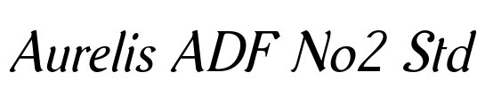 Aurelis ADF No2 Std Font Image