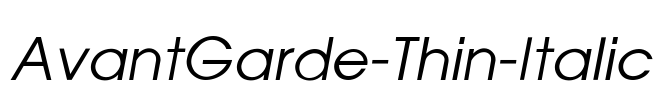 AvantGarde-Thin-Italic