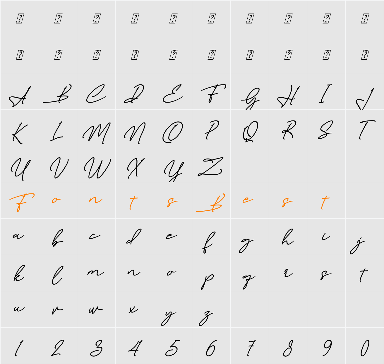 Anything Okay! Character Map