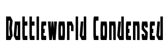 Battleworld Condensed Font Image
