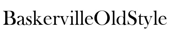 BaskervilleOldStyle Font Image