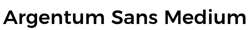 Argentum Sans Medium Font Image