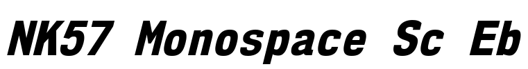 NK57 Monospace Sc Eb Font Image