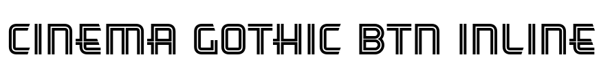 Cinema Gothic BTN Inline Font Image