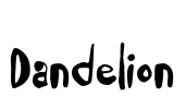 Dandelion Font Image
