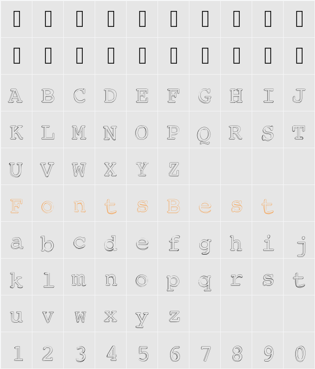 Chickfactor Character Map
