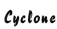 Cyclone Font Image