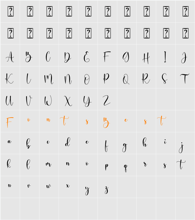 Ayalda Character Map