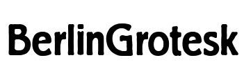 BerlinGrotesk Font Image