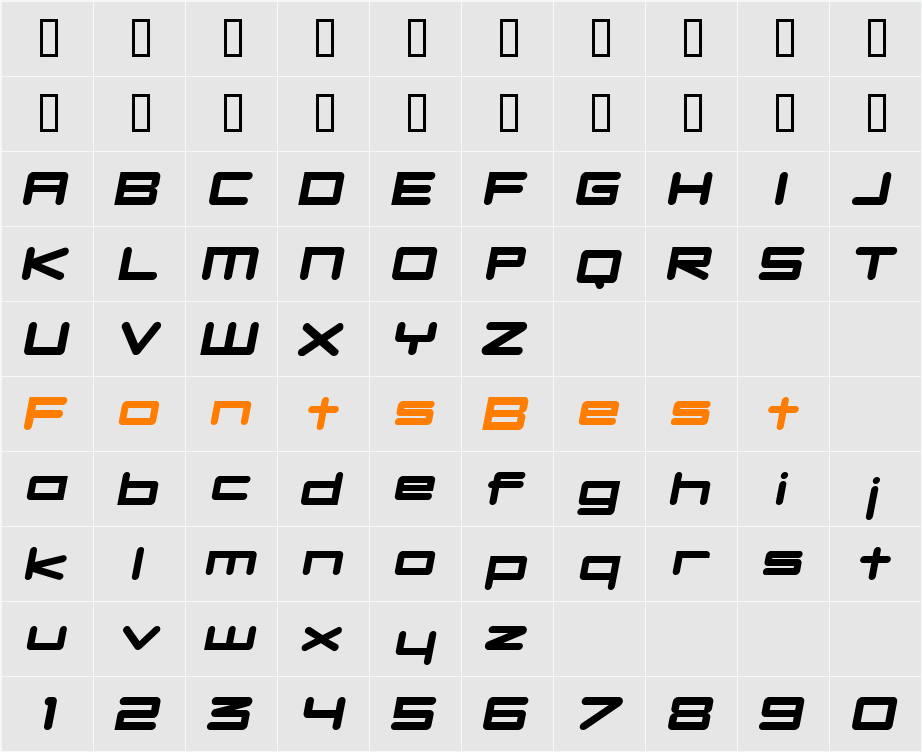 DBXLNightfever Character Map