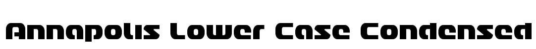 Annapolis Lower Case Condensed