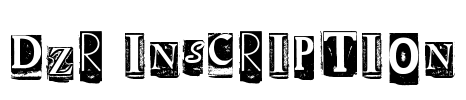 DZR INSCRIPTION Font Image