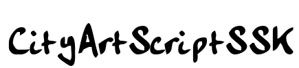 CityArtScriptSSK Font Image