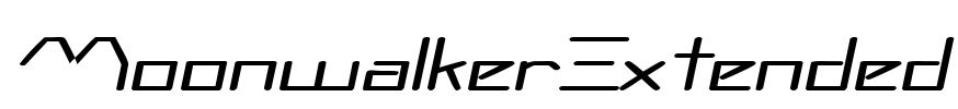 MoonwalkerExtended Font Image