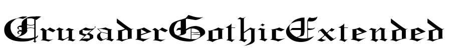 CrusaderGothicExtended