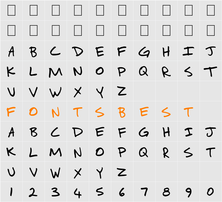 Awesome as f**k Character Map