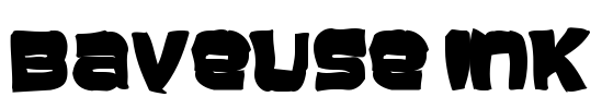 Baveuse Ink Font Image