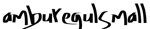 AmburegulSmall Font Image