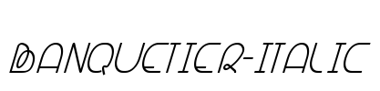 Banquetier-Italic Font Image