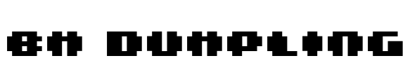 BM dumpling Font Image