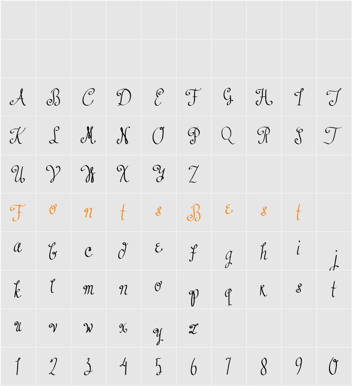 Austie Bost Dust into Diamonds Character Map