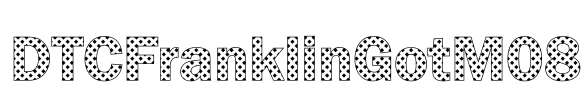 DTCFranklinGotM08 Font Image