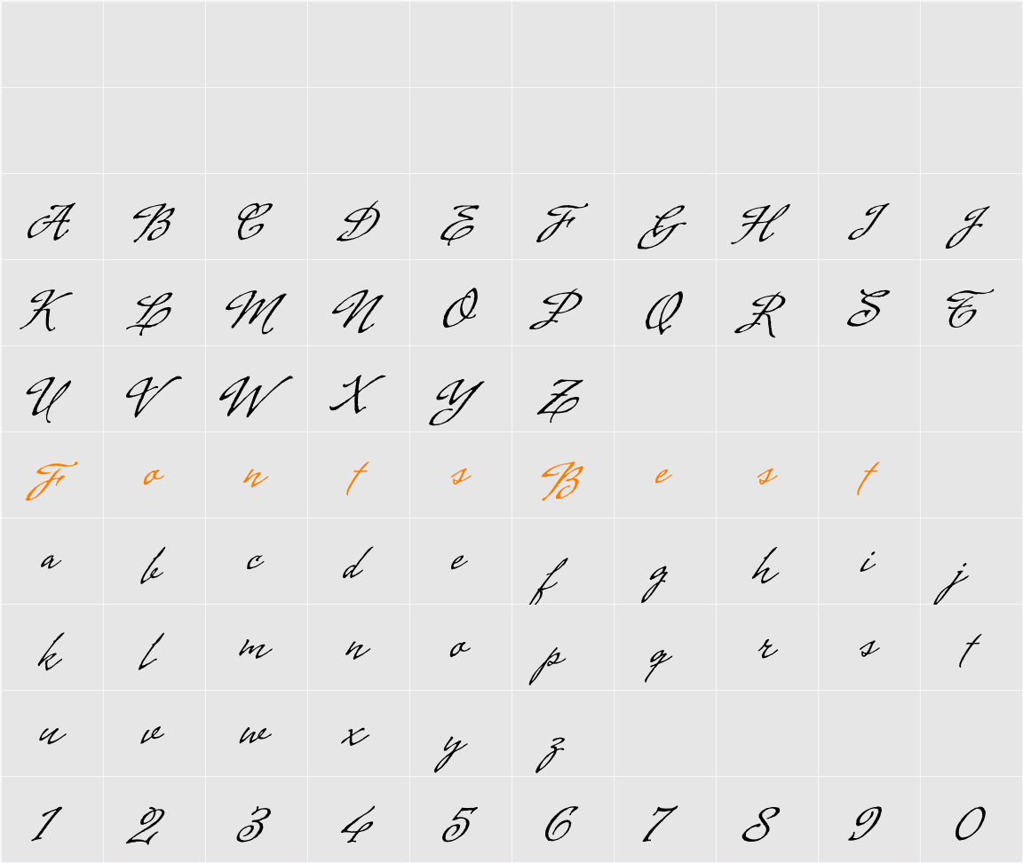 Cenizas Character Map