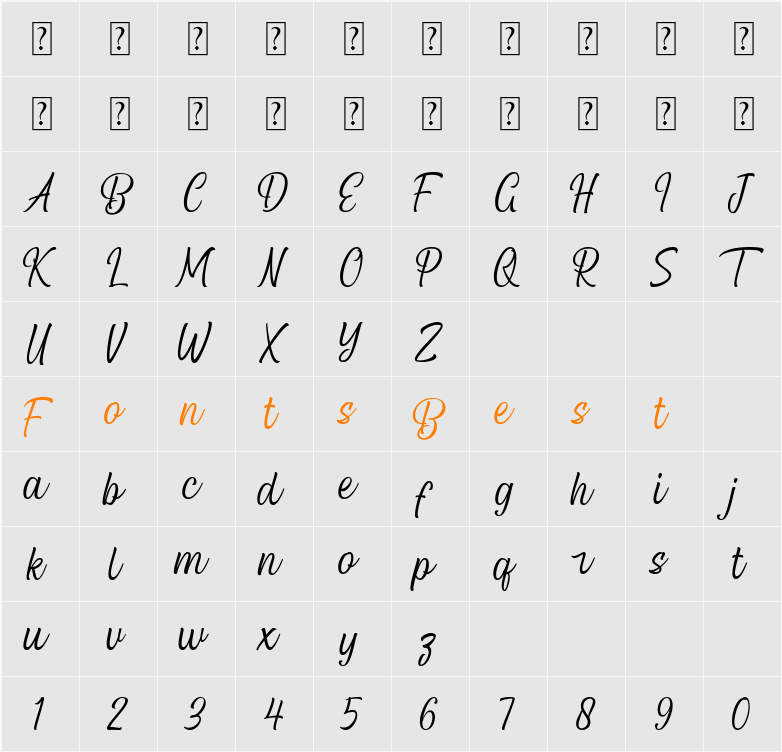Black Matland Character Map