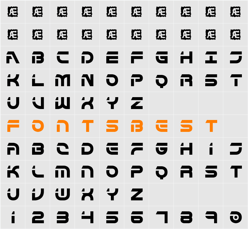 Flipside BRK Character Map