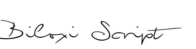 Biloxi Script Font Image