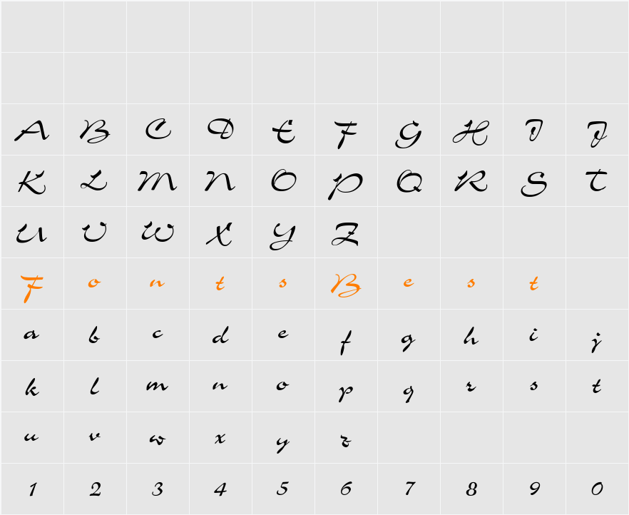 Charme Character Map