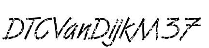 DTCVanDijkM37 Font Image
