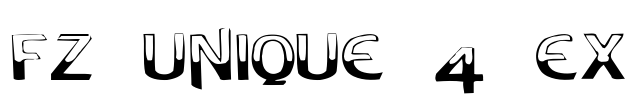 FZ UNIQUE 4 EX Font Image