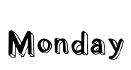 Monday Font Image