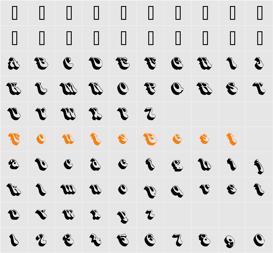 FlashbackExtended Character Map