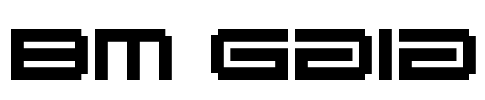 BM gaia Font Image