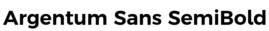 Argentum Sans SemiBold Font Image