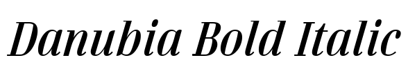 Danubia Bold Italic